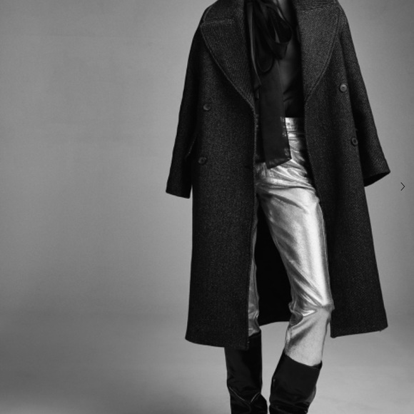 Zara Double Breasted Wool Coat - Picture 6 of 8